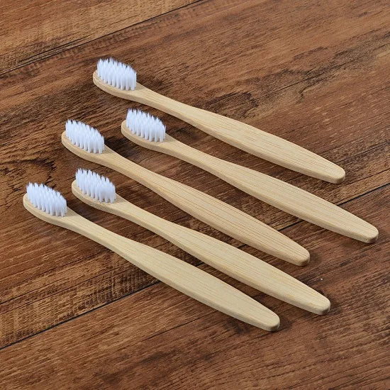 Family pack Bamboo Toothbrushes 10pcs