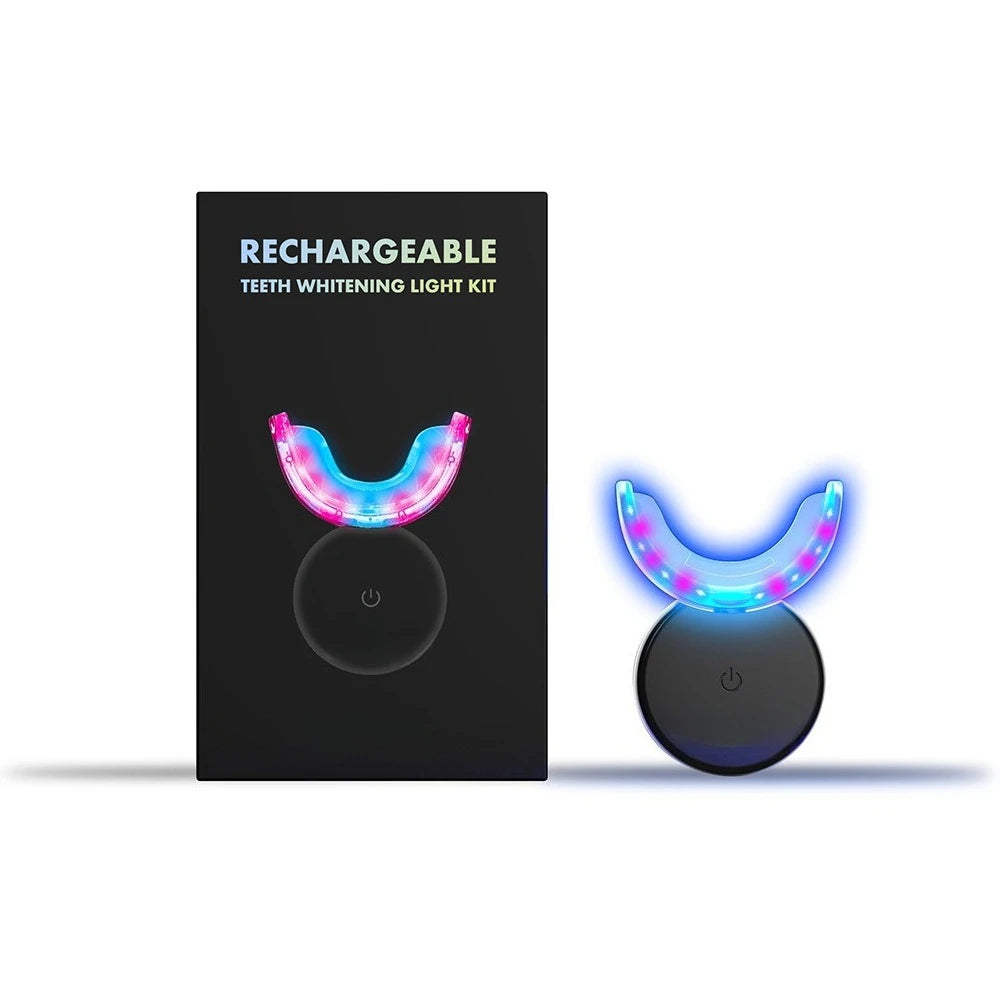 Teeth Whitening Kit with None Peroxide Gel and Wireless Blue Light