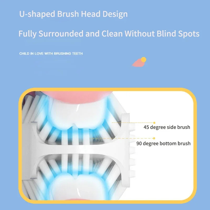 Kids Electric Toothbrush - 360° U-Shaped
