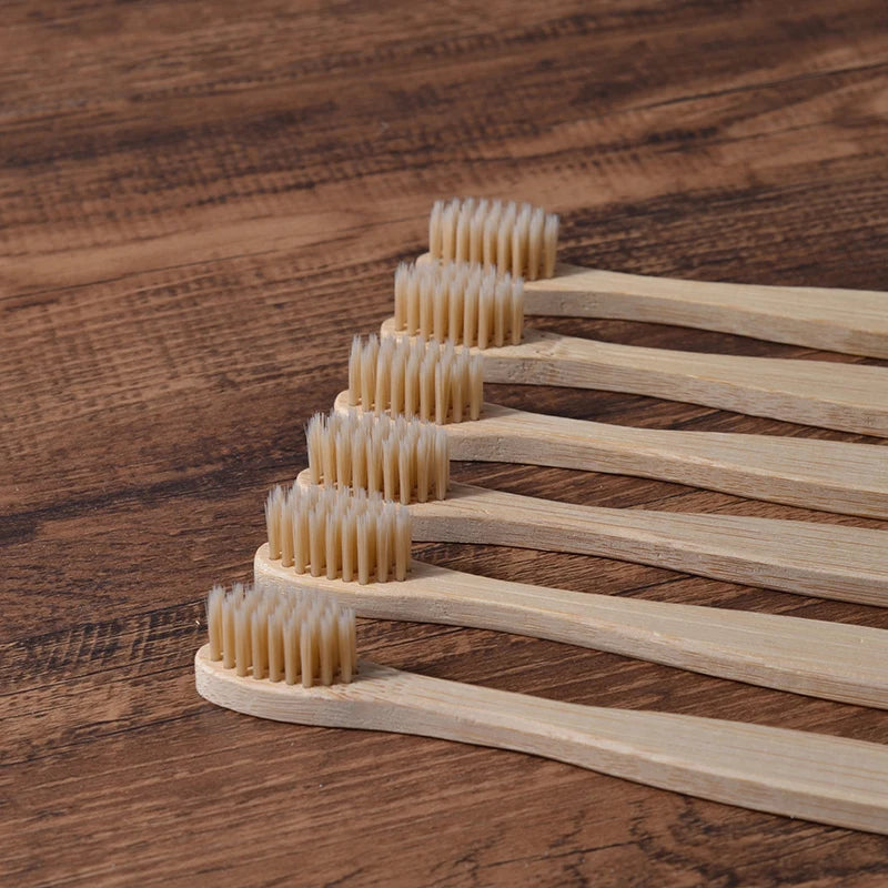 Family pack Bamboo Toothbrushes 10pcs