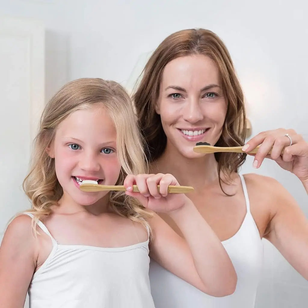 4 Soft Bristle Bamboo Micro-Nano Toothbrushes