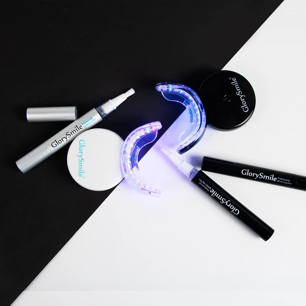 Teeth Whitening Kit with None Peroxide Gel and Wireless Blue Light