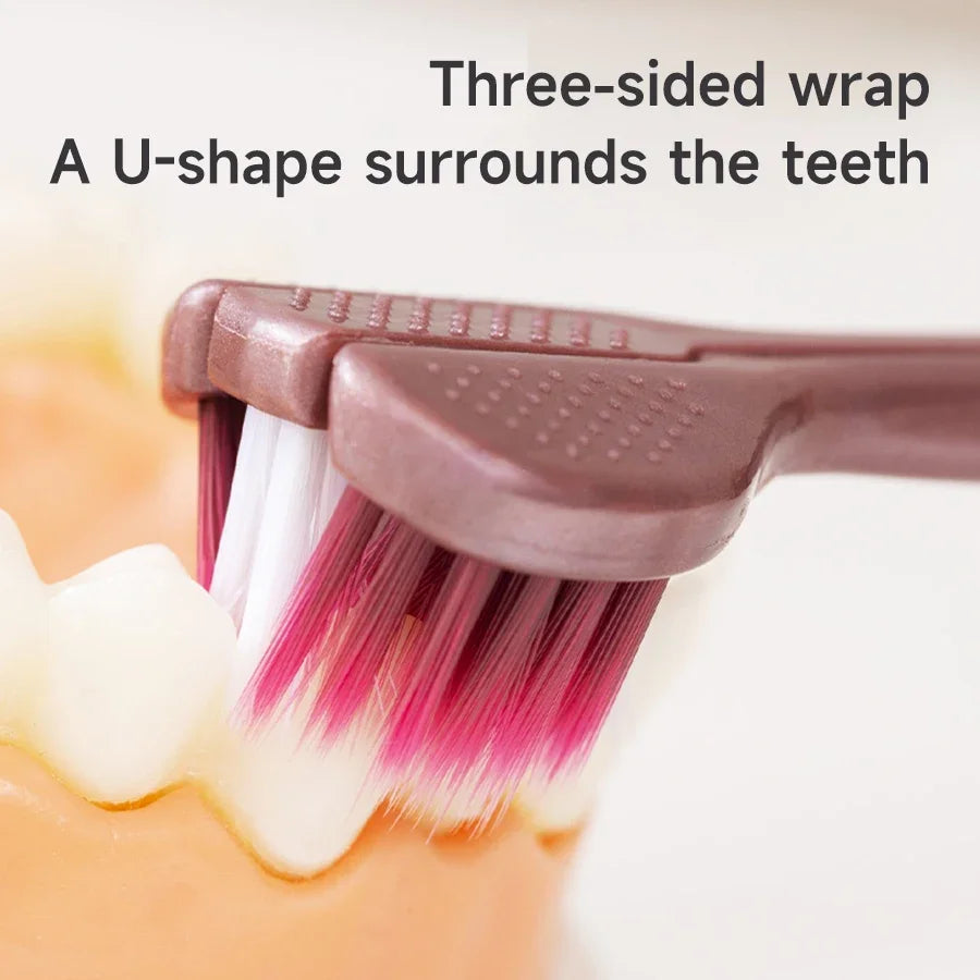 Three-Sided Toothbrush