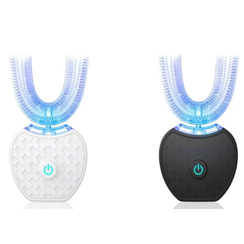 U-shaped electric toothbrush sonic oral cleaner with soft bristles