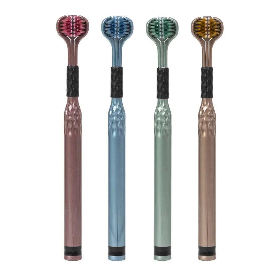 Three-Sided Toothbrush