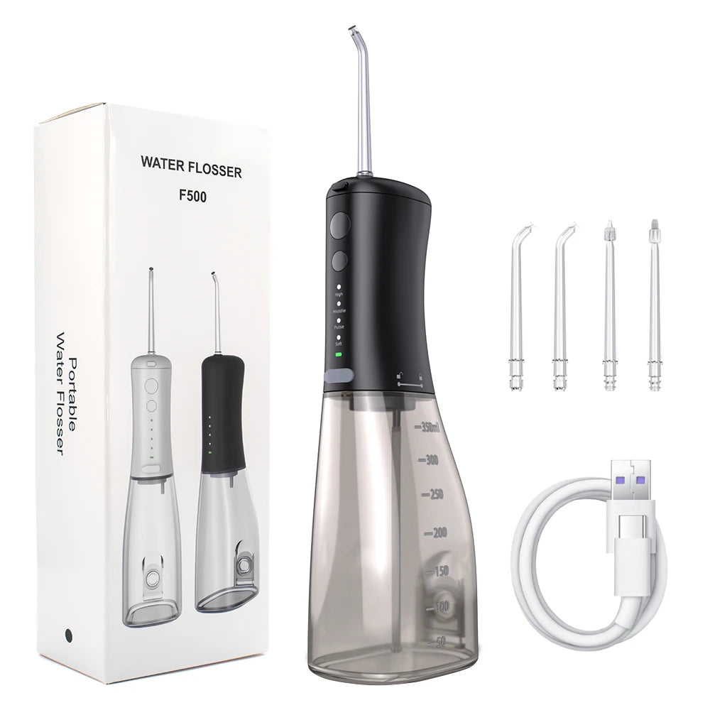 Water Flosser Dental Oral Irrigator Teeth Cleaner 350ml 4 Modes